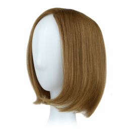 Topper z naturalnych włosów słowiańskich jasny brąz STILLA 25cm # 8/12