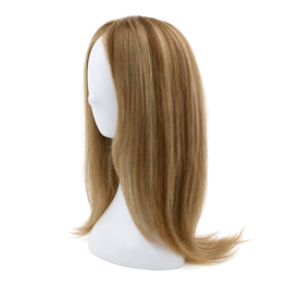 Topper z naturalnych włosów słowiańskich wielotonowy ciemny blond z miodowo-złocistymi refleksami DOP 600/11 40 cm #8/10/16