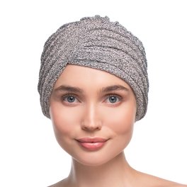 Srebrny elegancki turban SILVER*