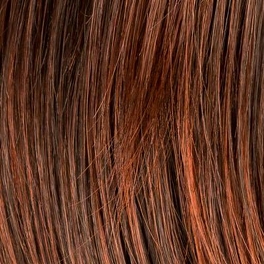 Topper syntetyczny odporny na ciepło kasztanowy z odrostem 30cm COUTURE # auburn/rooted