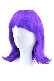Peruka okazjonalna imprezowa fioletowa # syntetyczna
