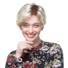 Damska peruka syntetyczna blond z odrostem HANNAH # 26/25/22/10R*