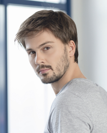 Męska peruka z włosów syntetycznych brąz GEORGE 5 Stars # M14s