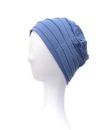 Lekki i komfortowy niebieski turban ZUZA # 116*