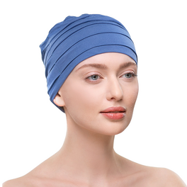 Lekki i komfortowy niebieski turban ZUZA # 116*