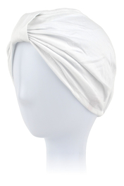 Delikatny biały turban OLERON # Blanc