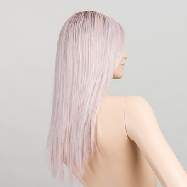 Długa peruka z włosów syntetycznych pastelowy róż z odrostem CLOUD # pastelrose/rooted