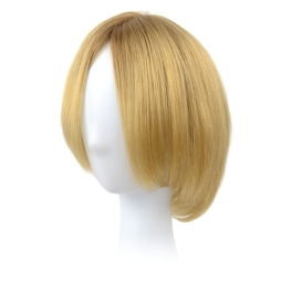 Topper z naturalnych włosów słowiańskich blond ombre AVA 15cm # 12R+14/16