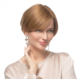 Topper naturalny z włosów słowiańskich niemodyfikowanych ciemny blond ZOA 15cm # 12