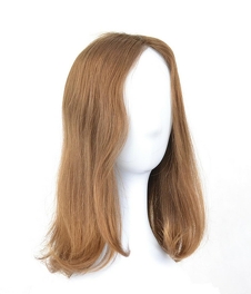 Peruka topper z naturalnych włosów słowiańskich ciemny blond z refleksami STILLA 35cm # 8/12+12/14H