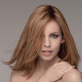 Peruka z włosów naturalnych remy bursztynowy blond TRINITY PLUS # bernstein/mix*