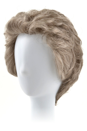 Peruka syntetyczna ciemny brąz z siwizną CARLO MONO # M40S*