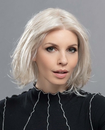 Damska peruka z włosów mieszanych bursztynowy blond z odrostem ELEGANCE MONO # bernstein/rooted