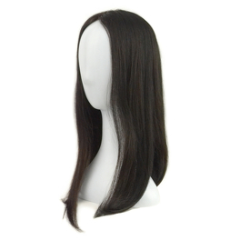Topper z naturalnych włosów słowiańskich czarny DOP 500/29 50cm #1
