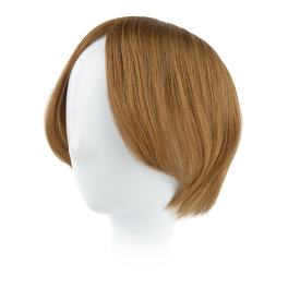 Peruka topper z naturalnych słowiańskich włosów dziewiczych jasny brąz AIKA 15cm # 8/12