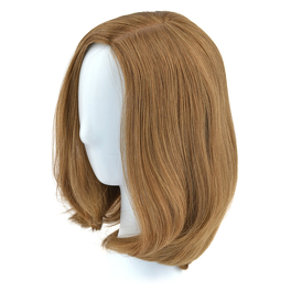 Falowana peruka naturalna do ramion ciemny blond włosy słowiańskie dziewicze 30cm ALIZEE XY # 8/10/16