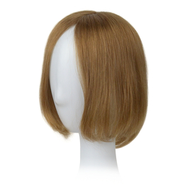 Topper z naturalnego włosa słowiańskiego ciemny blond z linią rozmytą DALIA 20cm # 10