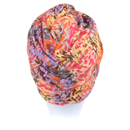 Turban w stylu retro wyrazisty wielokolorowy abstrakcyjny wzór ARUBA # B568+B27