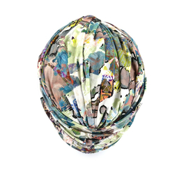 Wielokolorowy marszczony turban ABSTRACT