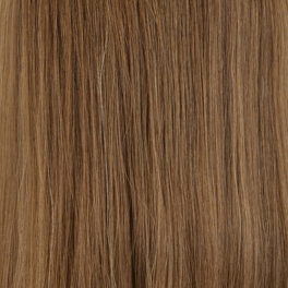 Topper z naturalnych włosów słowiańskich jasny brąz STILLA 20cm # 8/12