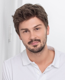 Peruka męska z włosów syntetycznych siwa STEVEN Sport 2.0 # M44s