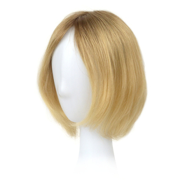 Topper naturalny z włosów słowiańskich średni blond z odrostem z ombre ZOA 20cm # 8/12R+14/16