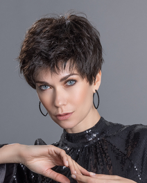 Peruka syntetyczna siwy „sól i pieprz” COOL # salt/pepper/mix