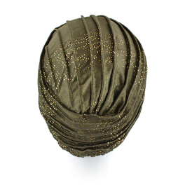 Ciepły turban oliwkowa zieleń SAVANNA*
