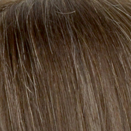 Topper naturalny z włosów słowiańskich 18cm brąz DELMAR # Grey 4/6