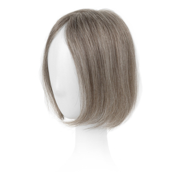 Topper naturalny z włosów słowiańskich średni siwy DELMAR 23cm # MedGrey