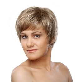 Peruka syntetyczna ciemny brąz z jasnymi refleksami DIANA # 33/29T