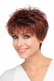 Peruka z włosów syntetycznych ciepły tytoniowy brąz z odrostem GOLF MONO # tobacco/rooted