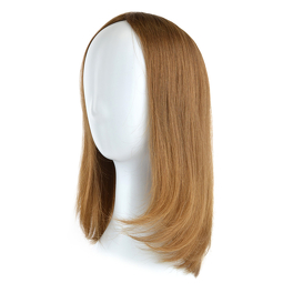 Topper z naturalnych włosów słowiańskich jasny brąz STILLA 30cm # 8/12
