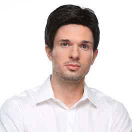 Peruka syntetyczna męska chłodny ciemny brąz ADAM # M4