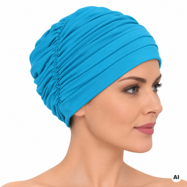 Turban niebieski STEFANIA # bambou b/602