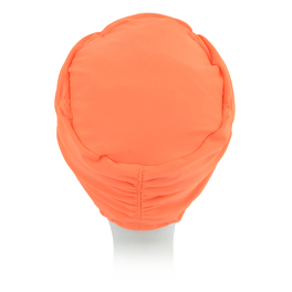 Lekki i wygodny turban do kąpieli z ozdobnym drapowaniem materiału wokół głowy pomarańczowy AQUA2 # 308*