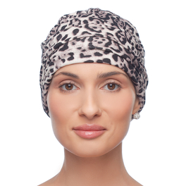 Lekki i przewiewny turban w panterkę PEONY # T-381